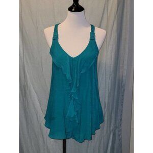 Teal/green dressy Tank Top xl